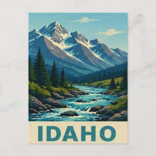 Carte Postale 🏔️ Voyage dans les montagnes Sawtooth de l'Idaho
