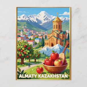 Carte Postale Voyage dans les montagnes Tian Shan d'Almaty