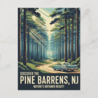 Voyage dans les Pine Barrens vintage du New Jersey