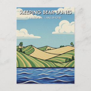 Carte Postale Voyage dans les Sleeping Bear Dunes Michigan