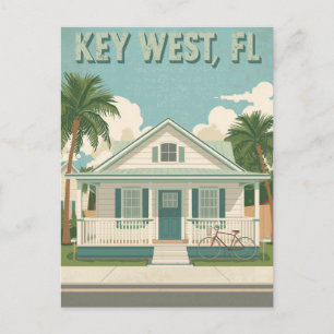 Carte Postale Voyage dans un cottage vintage à Key West, Floride