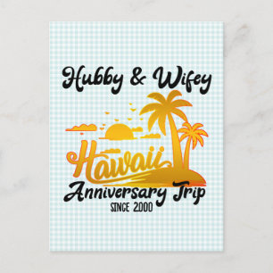 Carte Postale Voyage de couple pour l'anniversaire de mariage à 