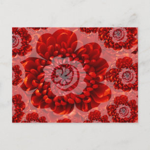 Carte Postale Voyage de fleurs rouges - Monde de culte des Imagi