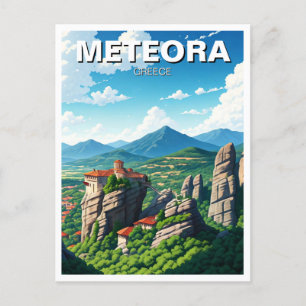 Carte Postale Voyage de Meteora Grèce