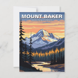 Carte Postale Voyage de Mount Baker National Forest Washington