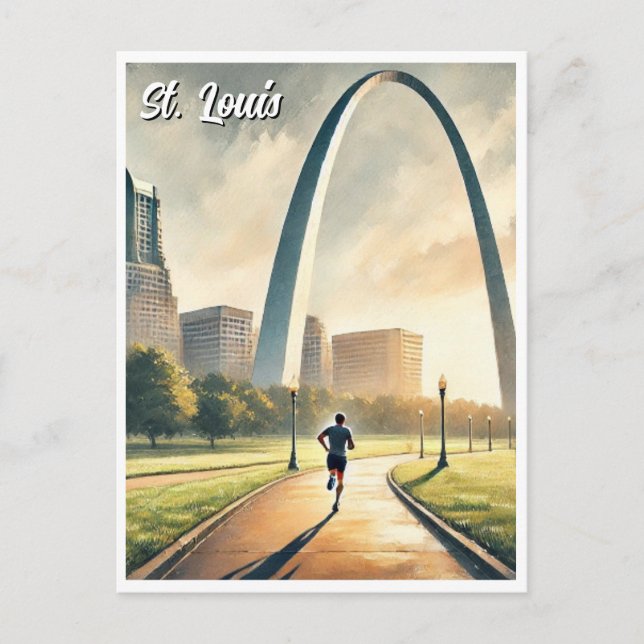 Carte Postale Voyage de St Louis Gateway Arch (Devant)