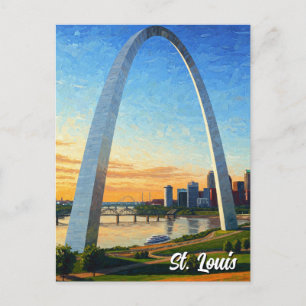 Carte Postale Voyage de St Louis Gateway Arch