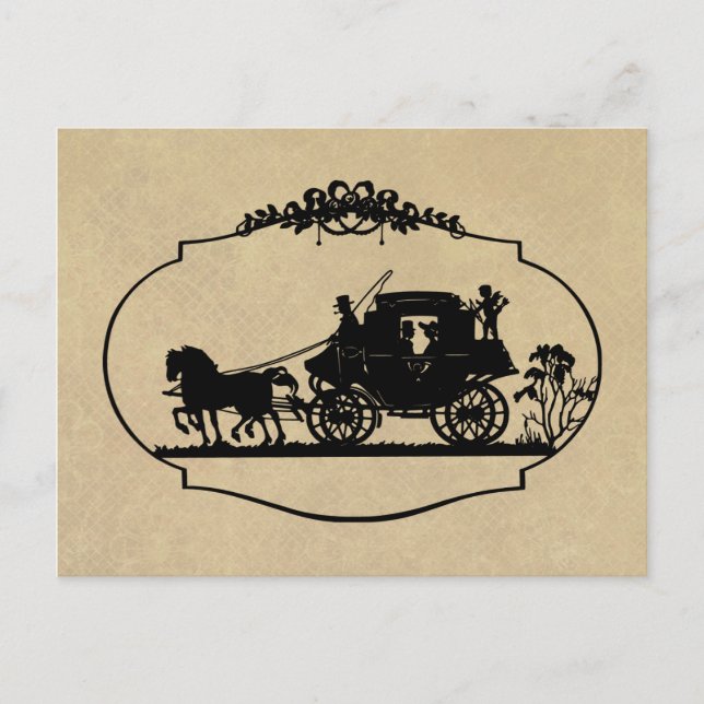 Carte Postale Voyage de transport avec vêtements et cadeaux cupi (Devant)