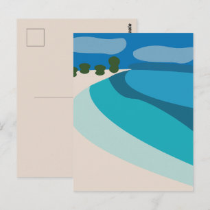 Carte Postale Voyage de vacances à la plage