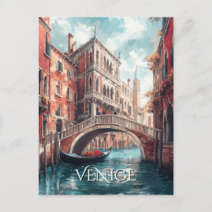 Carte Postale Voyage des canaux de Venise