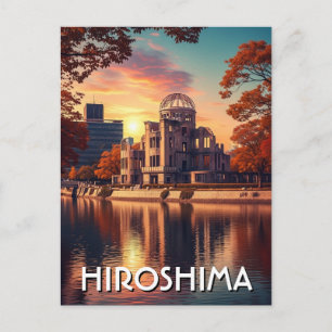 Carte Postale Voyage Dôme de la Paix Hiroshima Japon Vintage