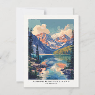Carte postale Voyage du parc national Jasper Canad