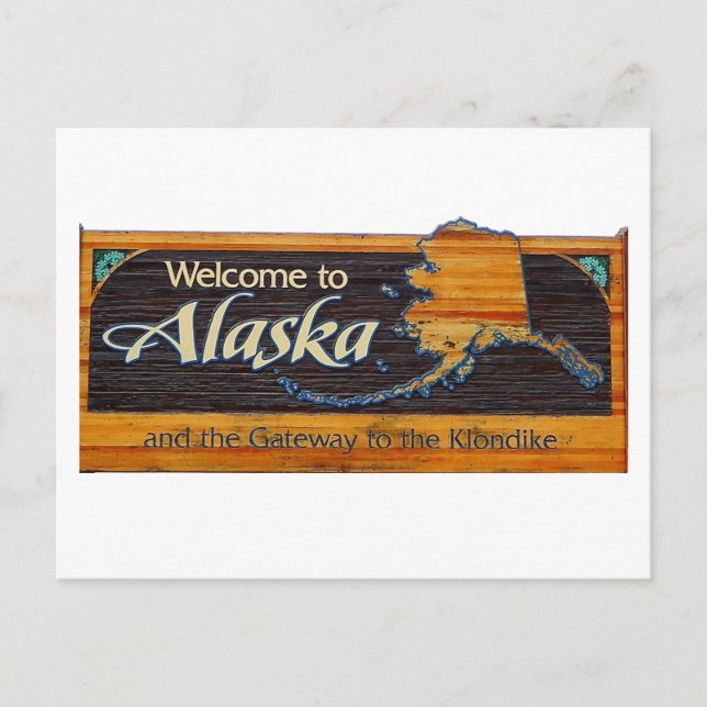 Carte Postale Voyage en Alaska (Devant)