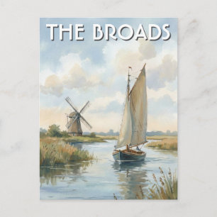 Carte Postale Voyage en Angleterre dans les Broads