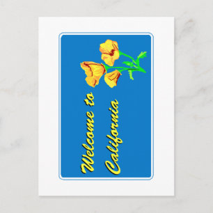 Carte Postale Voyage en Californie - USA Road Sign