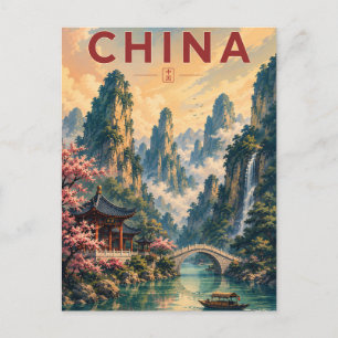 Carte Postale Voyage en Chine
