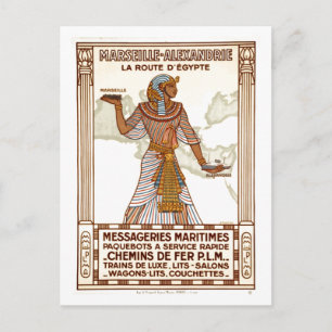 Carte Postale Voyage en Egypte vintage