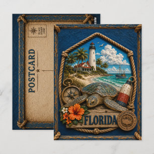 Carte Postale Voyage en Floride Vintage