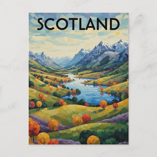 Carte Postale Voyage en Highlands écossais (Devant)