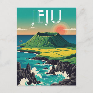 Carte Postale Voyage en île de Jeju Corée du Sud