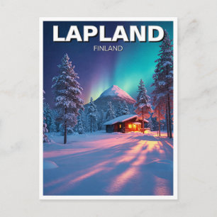 Carte Postale Voyage en Laponie finlandaise