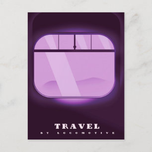 Carte Postale Voyage - En locomotive