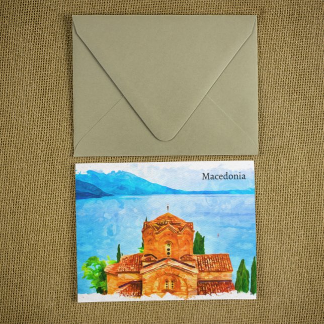 Carte Postale Voyage en Macédoine Panorama (Macedonia Panorama Travel Postcard)