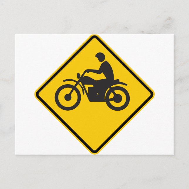 Carte Postale Voyage en moto (Devant)