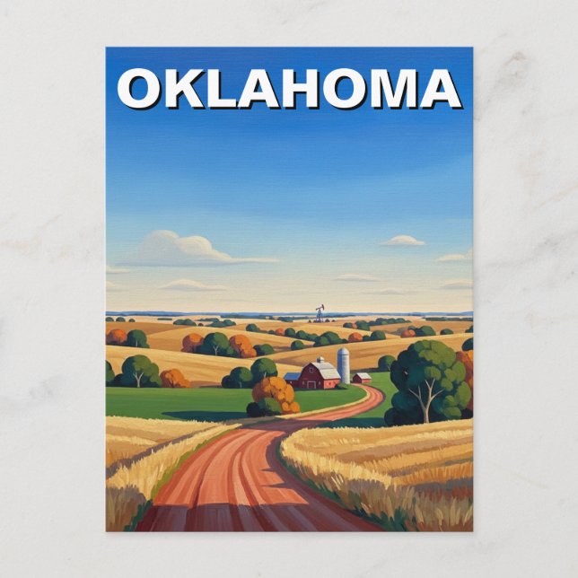 Carte Postale Voyage en Oklahoma (Devant)