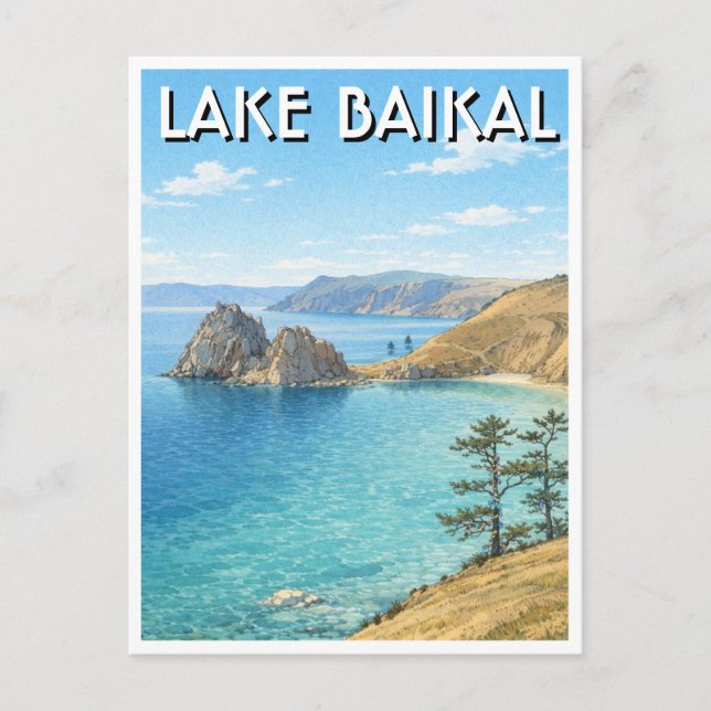 Carte Postale Voyage en Russie Lac Baïkal (Devant)