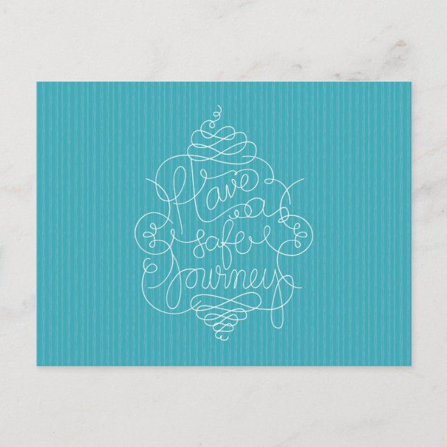 Carte Postale Voyage en toute sécurité (Devant)