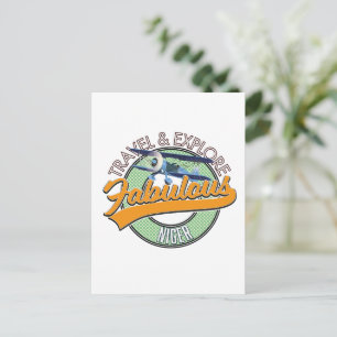 Carte Postale voyage explorer fabuleux logo Niger