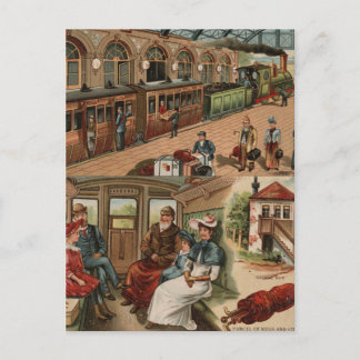 Carte Postale Voyage ferroviaire