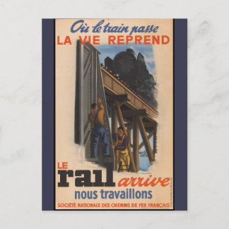 Carte Postale Voyage ferroviaire vintage France Europe