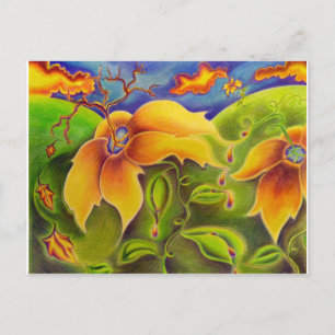 Carte postale Voyage Fleur