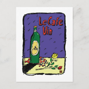 Carte Postale VOYAGE-France-LeCafe Vin-