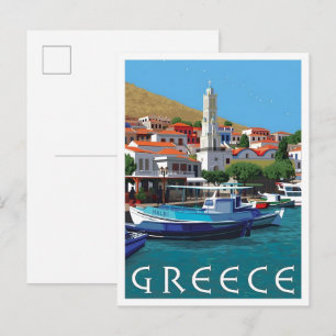 Carte Postale Voyage Grèce Vintage