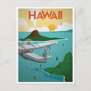 Carte postale voyage Hawaii Vintage