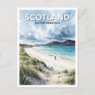 Carte Postale Voyage Hébrides extérieures Stornoway Écosse