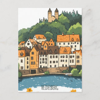 Carte Postale Voyage Heidelberg Allemagne