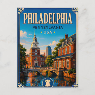Carte Postale 🔔 Voyage historique à Philadelphie Pennsylvanie �