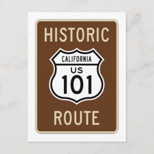 Carte Postale Voyage historique US Route 101 (Californie)