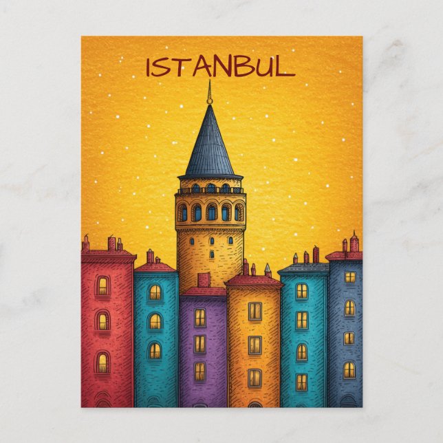 Carte Postale Voyage Istanbul Turquie (Devant)