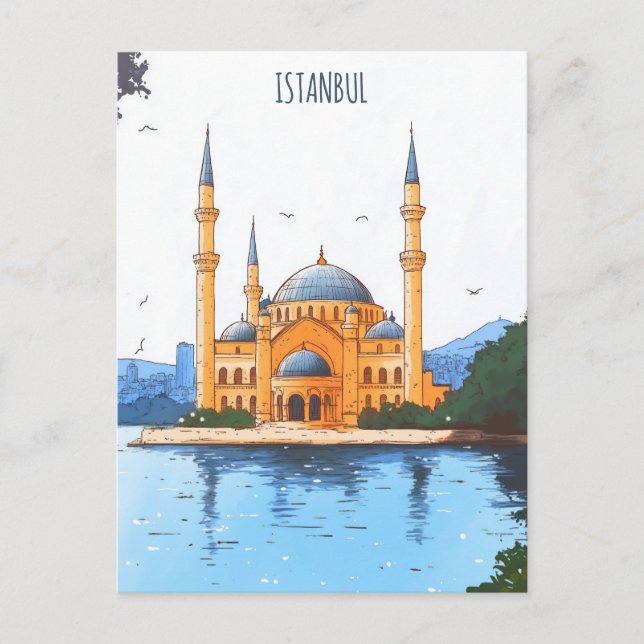 Carte Postale Voyage Istanbul Turquie (Devant)