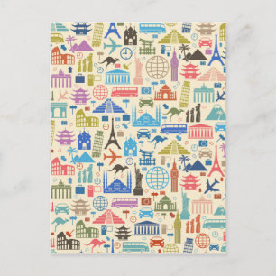 Carte Postale voyage mondial