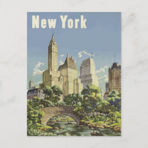 Carte Postale Voyage New York City Vintage