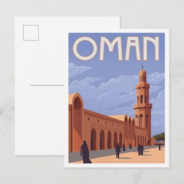 Carte Postale Voyage Oman Vintage  (Devant / Derrière)