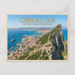 Carte Postale Voyage panoramique du rocher de Gibraltar