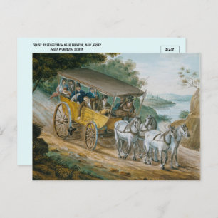 Carte Postale Voyage par Stagecoach Fine Art par Pavel Petrovich