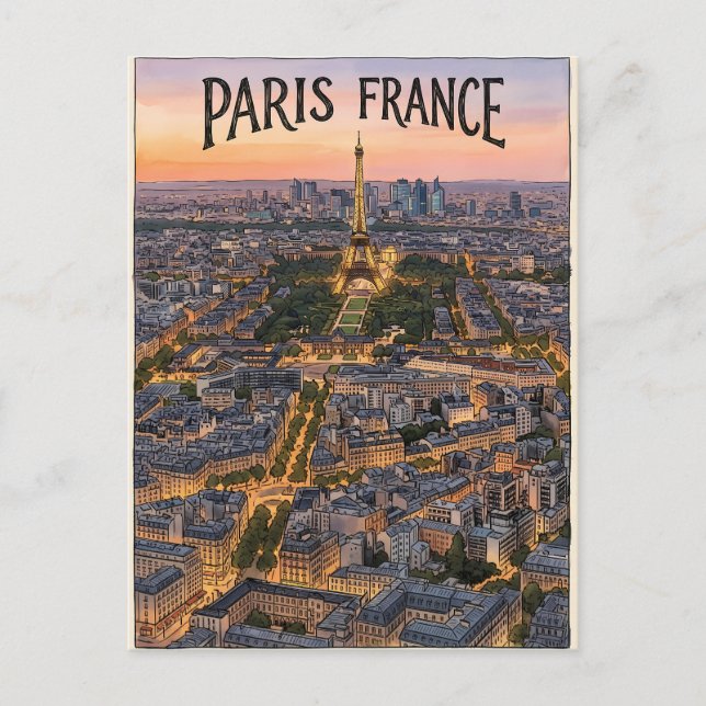 Carte Postale Voyage Paris France  (Devant)